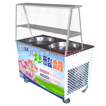 雙平鍋炒冰機商用炒冰機器雙鍋炒酸奶機酸奶機商用原裝壓縮機 紅色【圖片 價格 品牌 報價】-京東